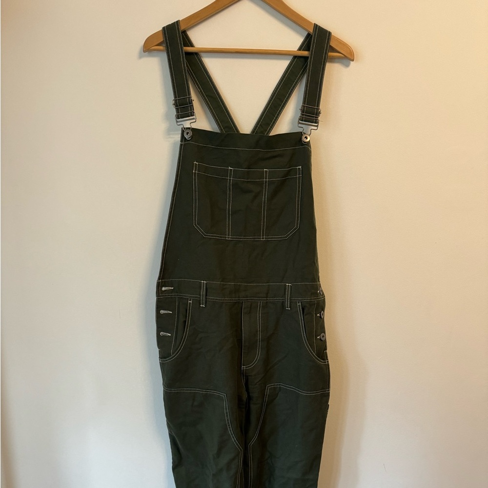 DJAB Organic Cotton Forest Green Overalls